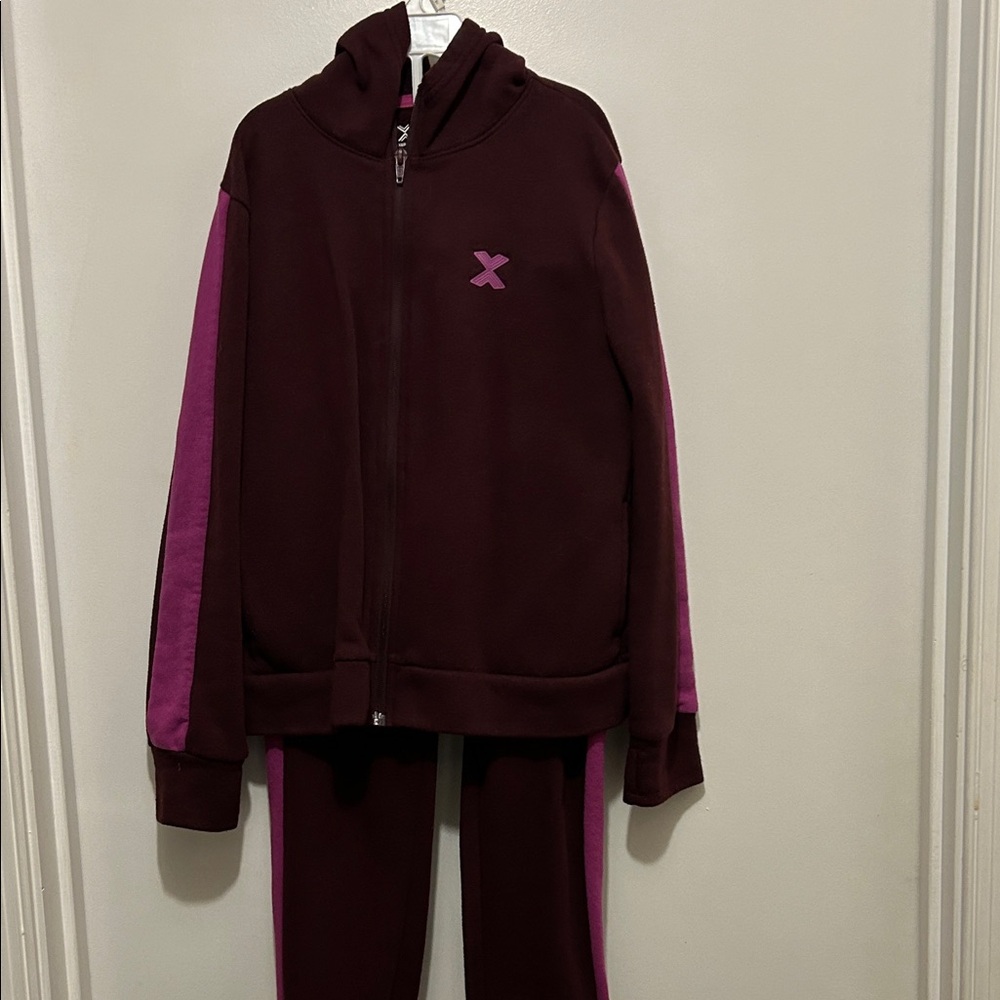 Xersion Maroon and Pink Activewear Set